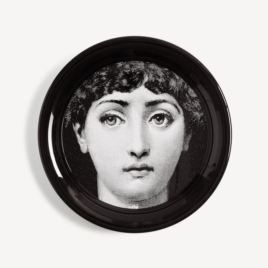 Fornasetti Vassoio Tema E Variazioni N.1 Bianco Nero Vassoi E Pliants Decorativi