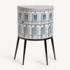 Fornasetti Console Architettura Celeste Bianco/Nero/Blu Console Di Archiviazione