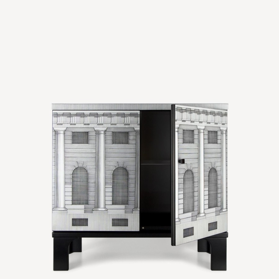 Fornasetti Piccola Madia Architettura Bianco Nero Armadietti