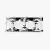 Fornasetti Vassoio Rettangolare Tema E Variazioni N.149 Bianco Nero Vassoi Decorativi