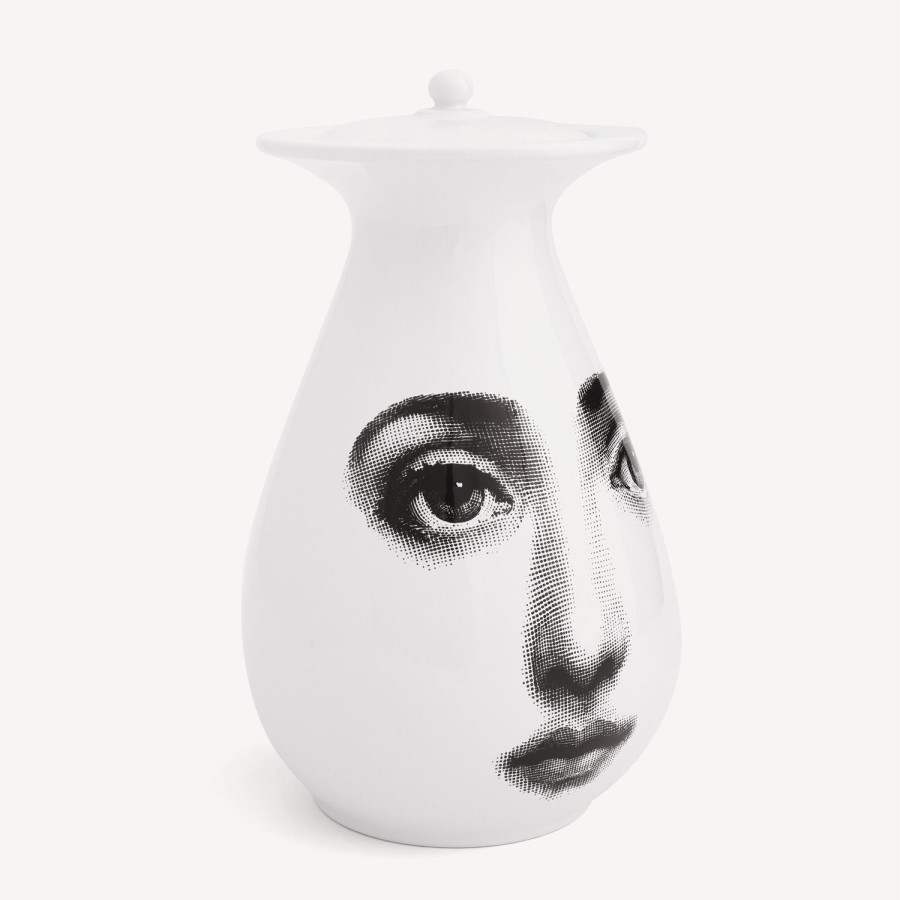 Fornasetti Vaso Sottosopra Bianco Nero Vasi