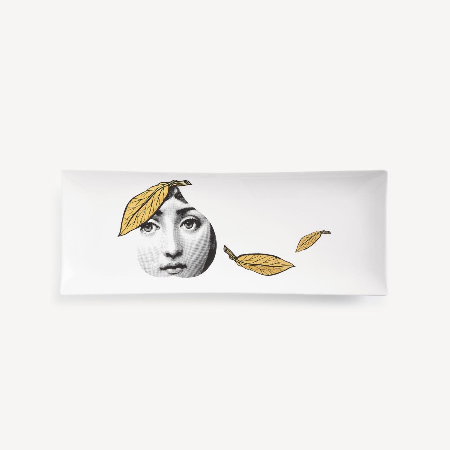 Fornasetti Vassoio Tema E Variazioni N.24 Bianco/Nero/Oro Vassoi Decorativi