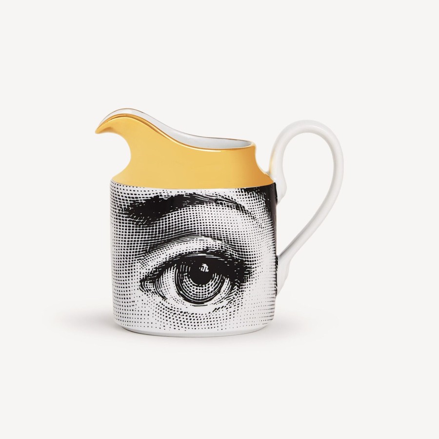 Fornasetti Tema Lattiera E Variazioni Bianco/Nero/Oro Set Da Te E Caffe