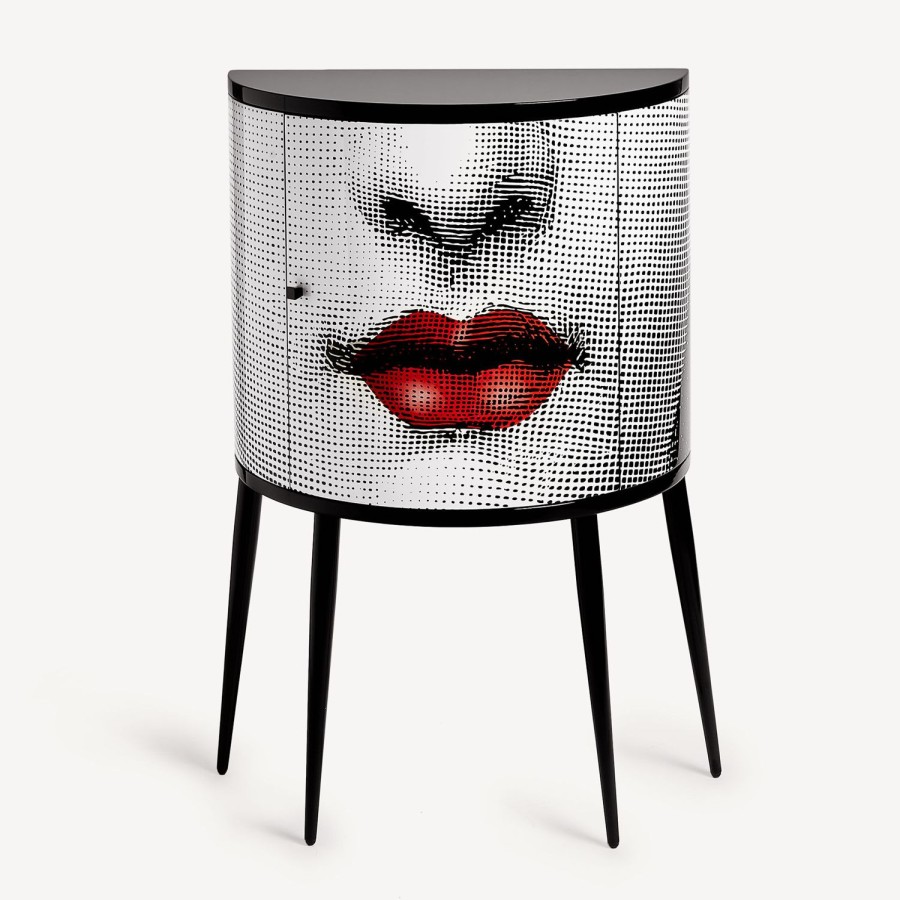 Fornasetti Consola Bocca Bianco/Nero/Rosso Console Di Archiviazione