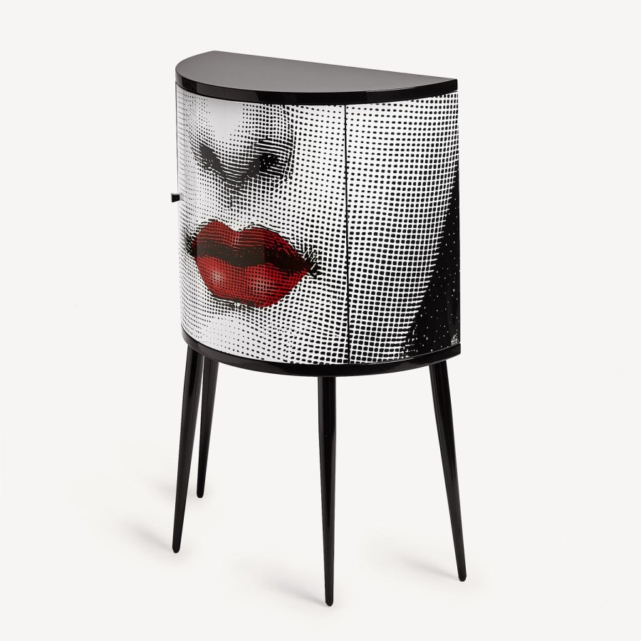 Fornasetti Consola Bocca Bianco/Nero/Rosso Console Di Archiviazione