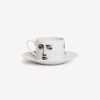 Fornasetti Tazza Da Te Tema E Variazioni Il Fumo Fa Male Bianco Nero Set Da Te E Caffe