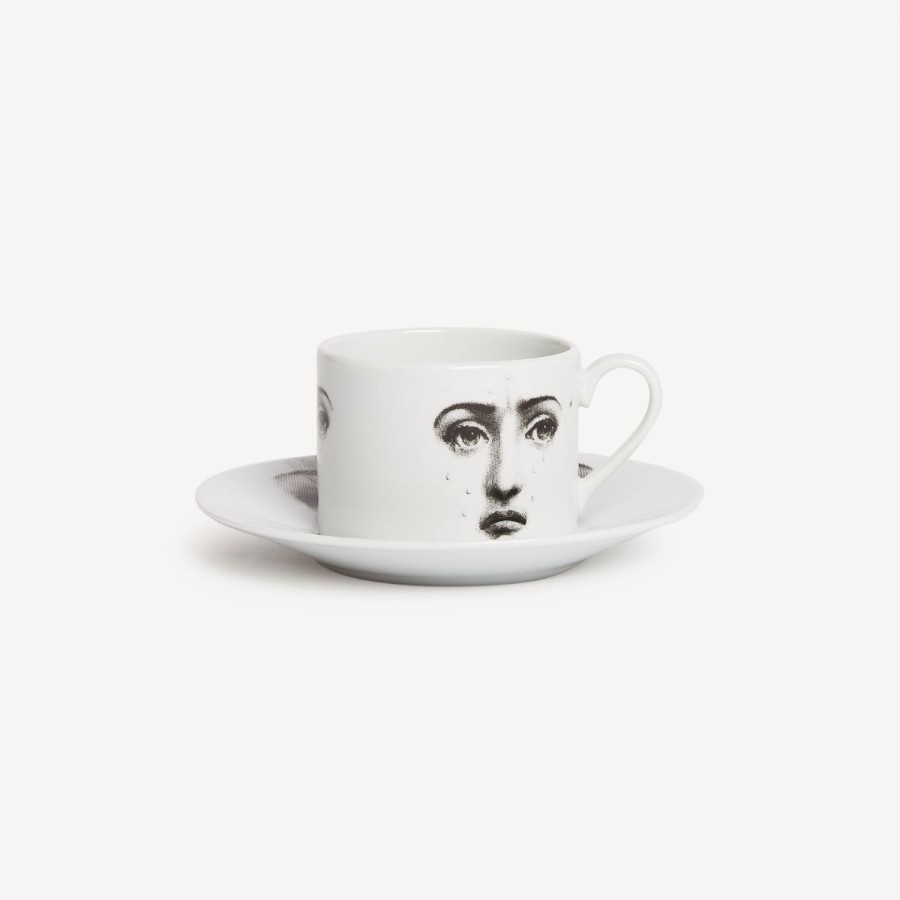 Fornasetti Tazza Da Te Tema E Variazioni Il Fumo Fa Male Bianco Nero Set Da Te E Caffe