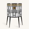 Fornasetti Consolle Facciata Quattrocentesca Bianco/Nero/Giallo Console Di Archiviazione