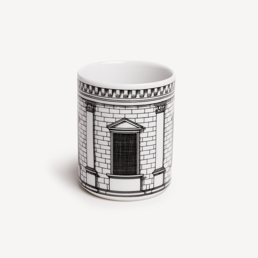 Fornasetti Portapenne Architettura Bianco Nero Piccoli Contenitori