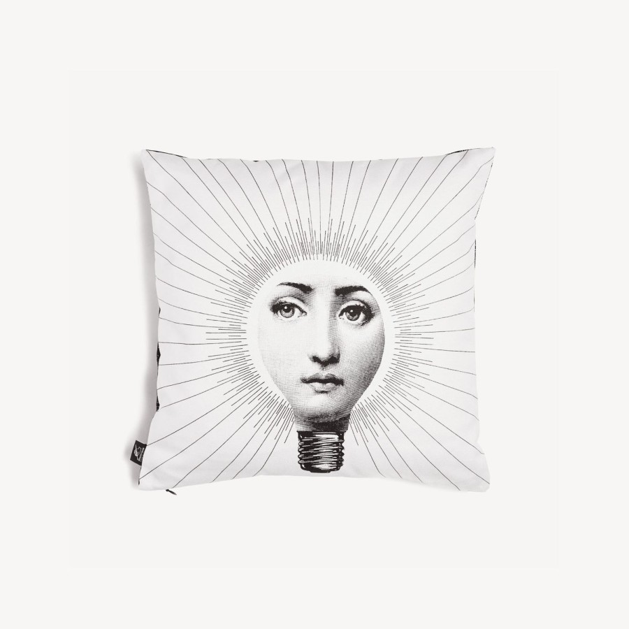 Fornasetti Cuscino Abbaglio Bianco Nero Cuscini