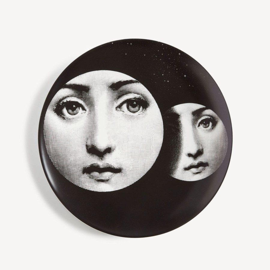 Fornasetti Piatto Da Muro Tema E Variazioni N.150 Bianco Nero Soli