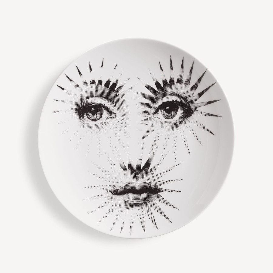 Fornasetti Piatto Da Muro Tema E Variazioni N.132 Bianco Nero Soli