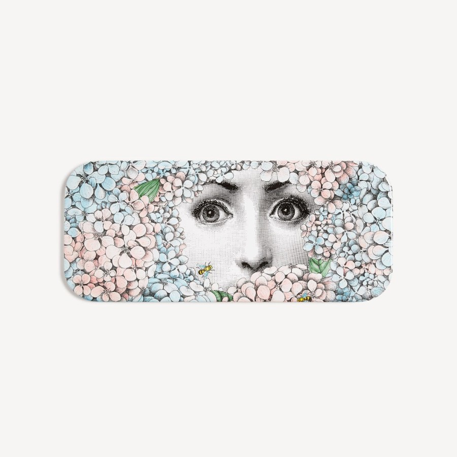 Fornasetti Vassoio Ortensia Multicolore Vassoi E Pliants Decorativi