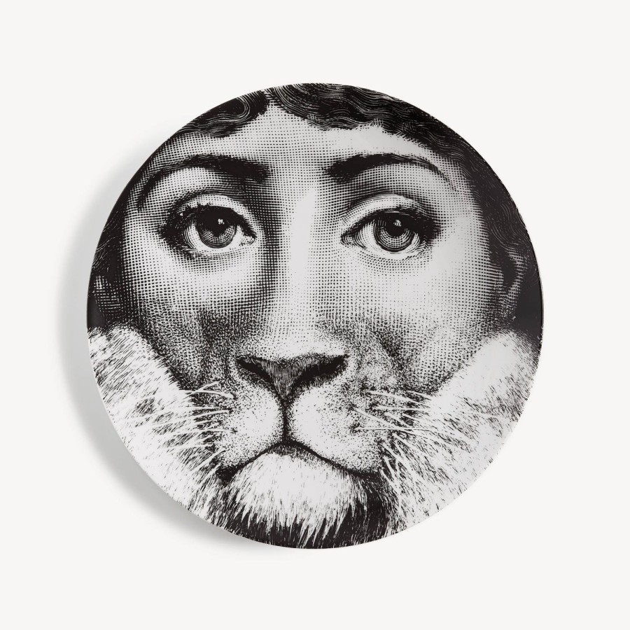 Fornasetti Piatto Da Muro Tema E Variazioni N.143 Bianco Nero Animali