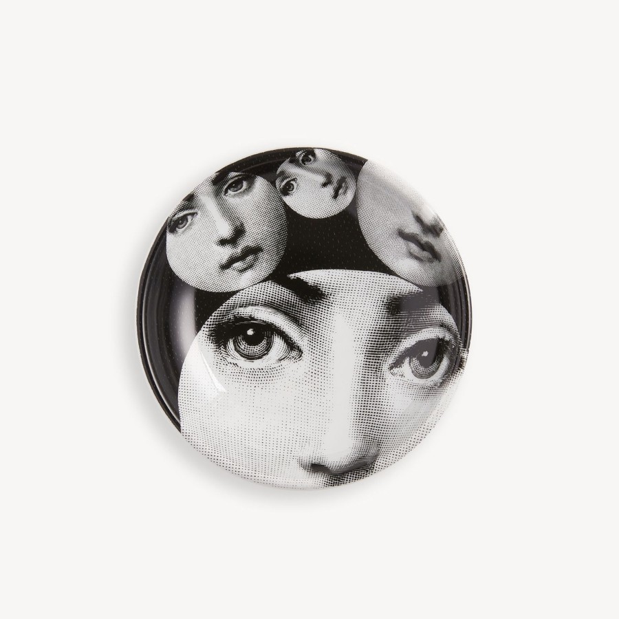 Fornasetti Posacenere Rotondo Tema E Variazioni N.242 Bianco Nero Posacenere Di Design