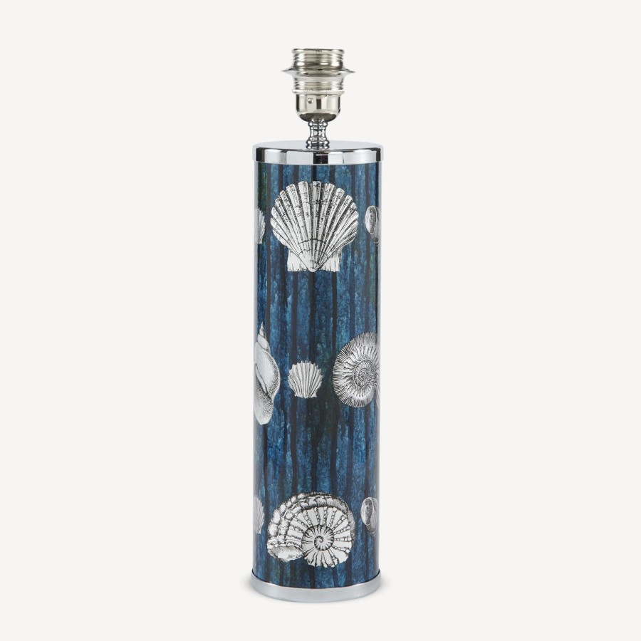 Fornasetti Lampada Giro Di Conchiglie Argento/Blu Lampade E Paralumi