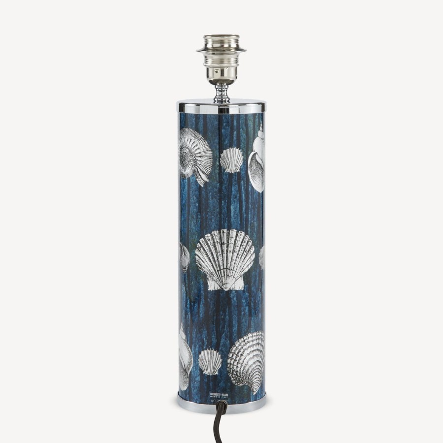 Fornasetti Lampada Giro Di Conchiglie Argento/Blu Lampade E Paralumi