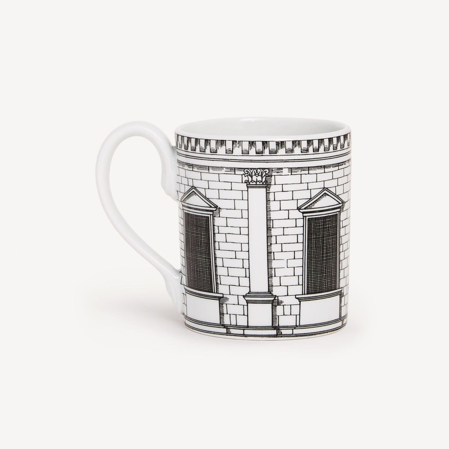 Fornasetti Tazza Architettura Bianco Nero Set Da Te E Caffe