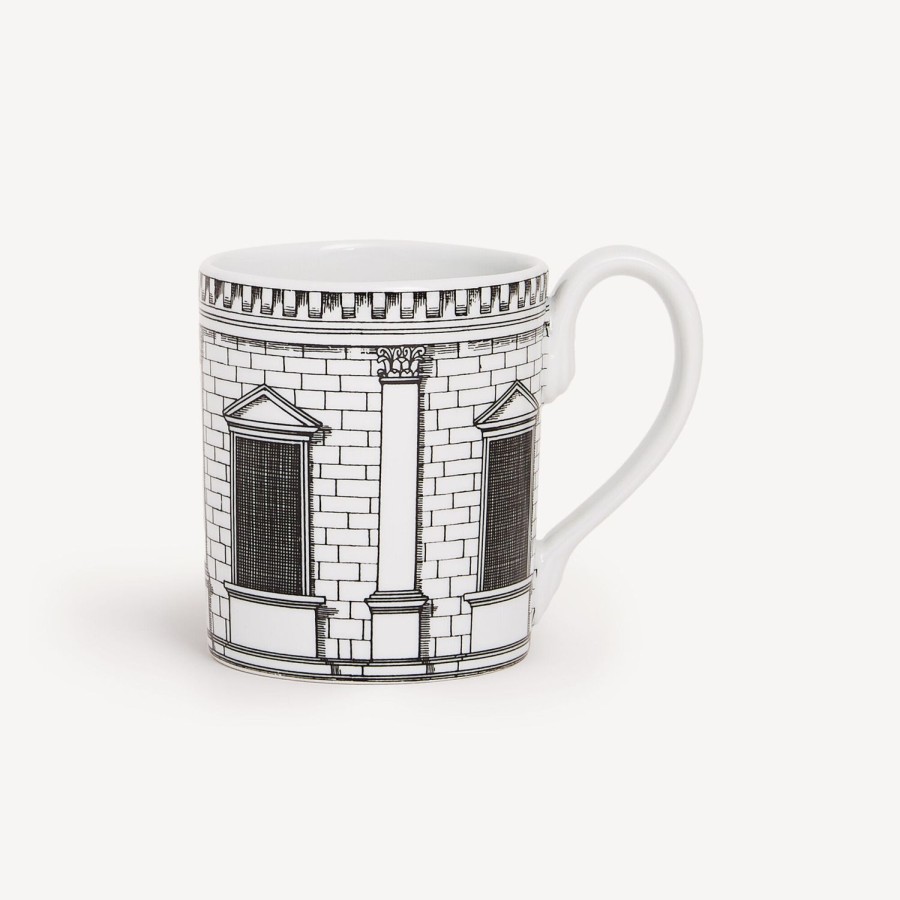 Fornasetti Tazza Architettura Bianco Nero Set Da Te E Caffe