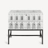 Fornasetti Gabinetto Architettura Rialzato Bianco Nero Armadietti